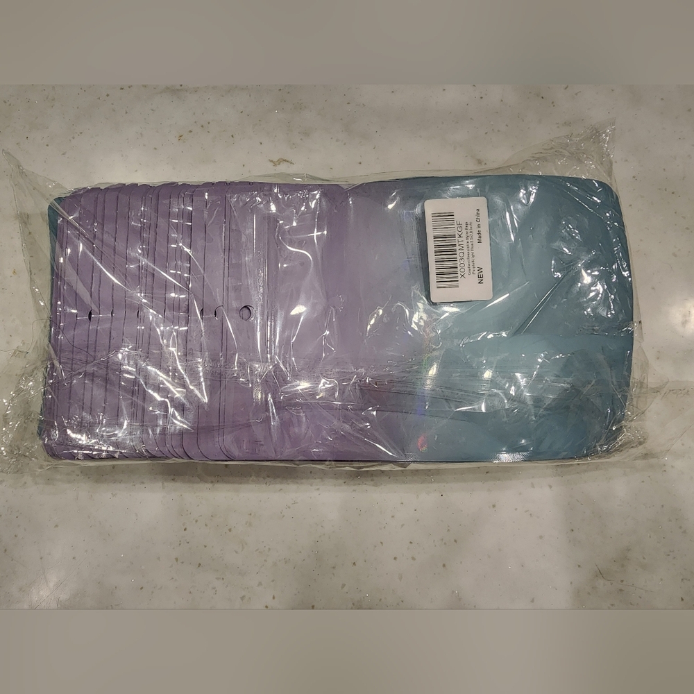 100 Pieces Resealable Mylar Bags Pouches with Clear Window Ombre 5x8 Inch NWT - Picture 3 of 16